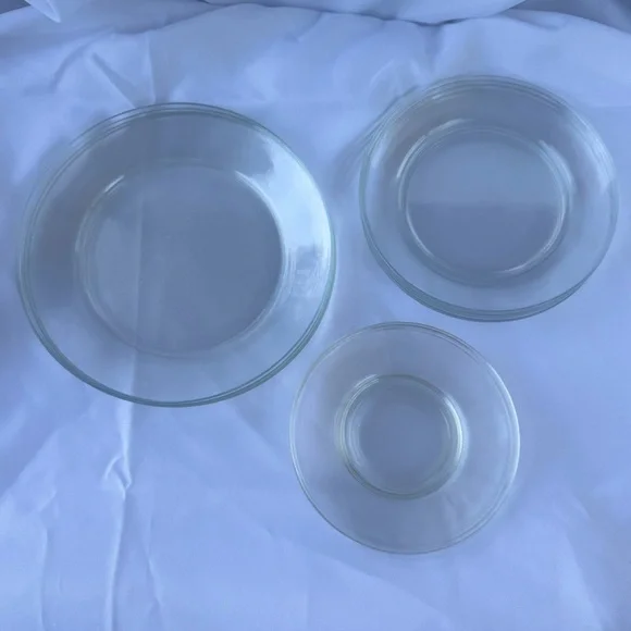 Vintage Clear Glass Plate Set of 11 by Duralex and Arcopal France - Picture 2 of 9